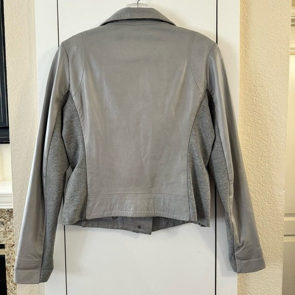 Doma Joy Women's Biker Style Motorcycle Zip-Up Lamb Nappa Leather Jacket - Picture 8 of 14